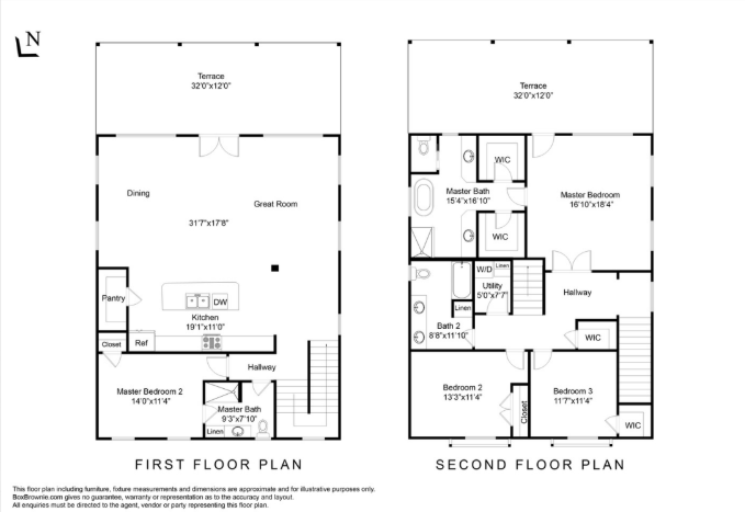 Compact Coastal floor plan - Layout 2